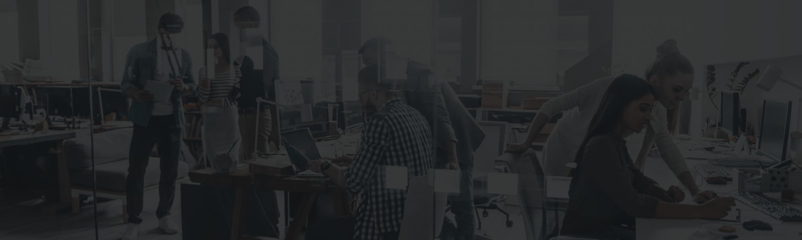 Managed IT against Downtime E-Book background